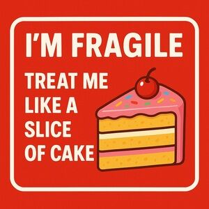 Handcrafted 60CT Fragile stickers